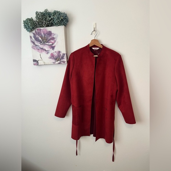 Tanjay Suede jacket- Medium Petite - Picture 2 of 10